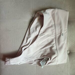 lululemon crop one shoulder top pink